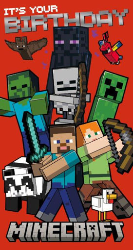 Picture of MINECRAFT ITS YOUR BIRTHDAY CARD
